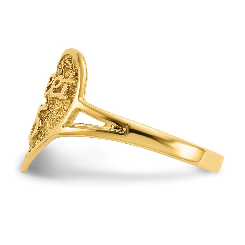 14k Sweet 16 Heart Ring Size 6