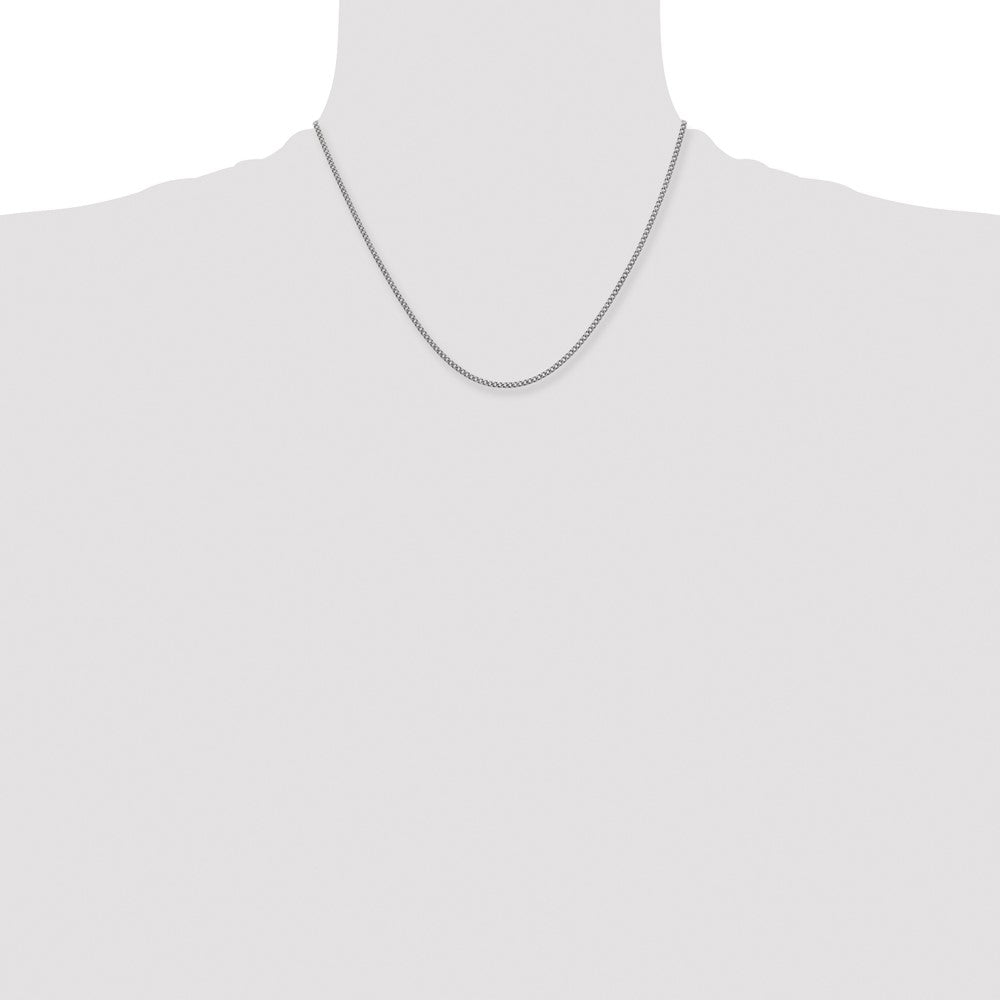 Stainless Steel Antiqued 2mm 18in Round Curb Chain