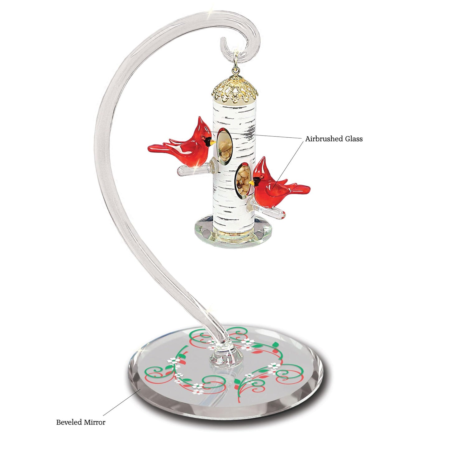 Glass Baron Cardinal Feeder