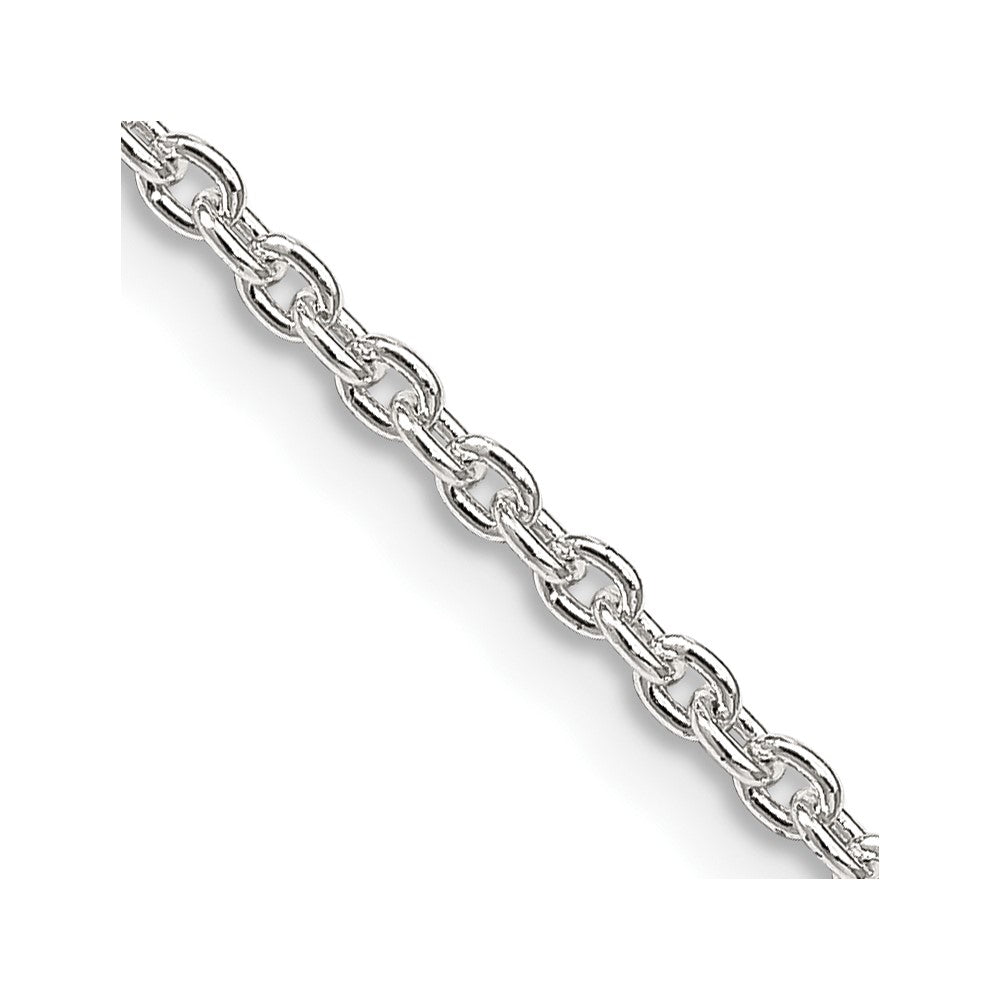Sterling Silver 2.25mm Cable Chain 42 Inches