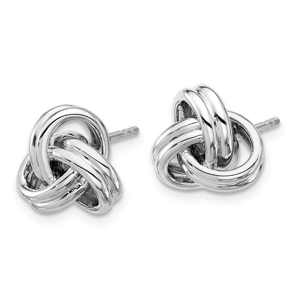 Sterling Silver Grande Luxe Love Knot Stud Earrings