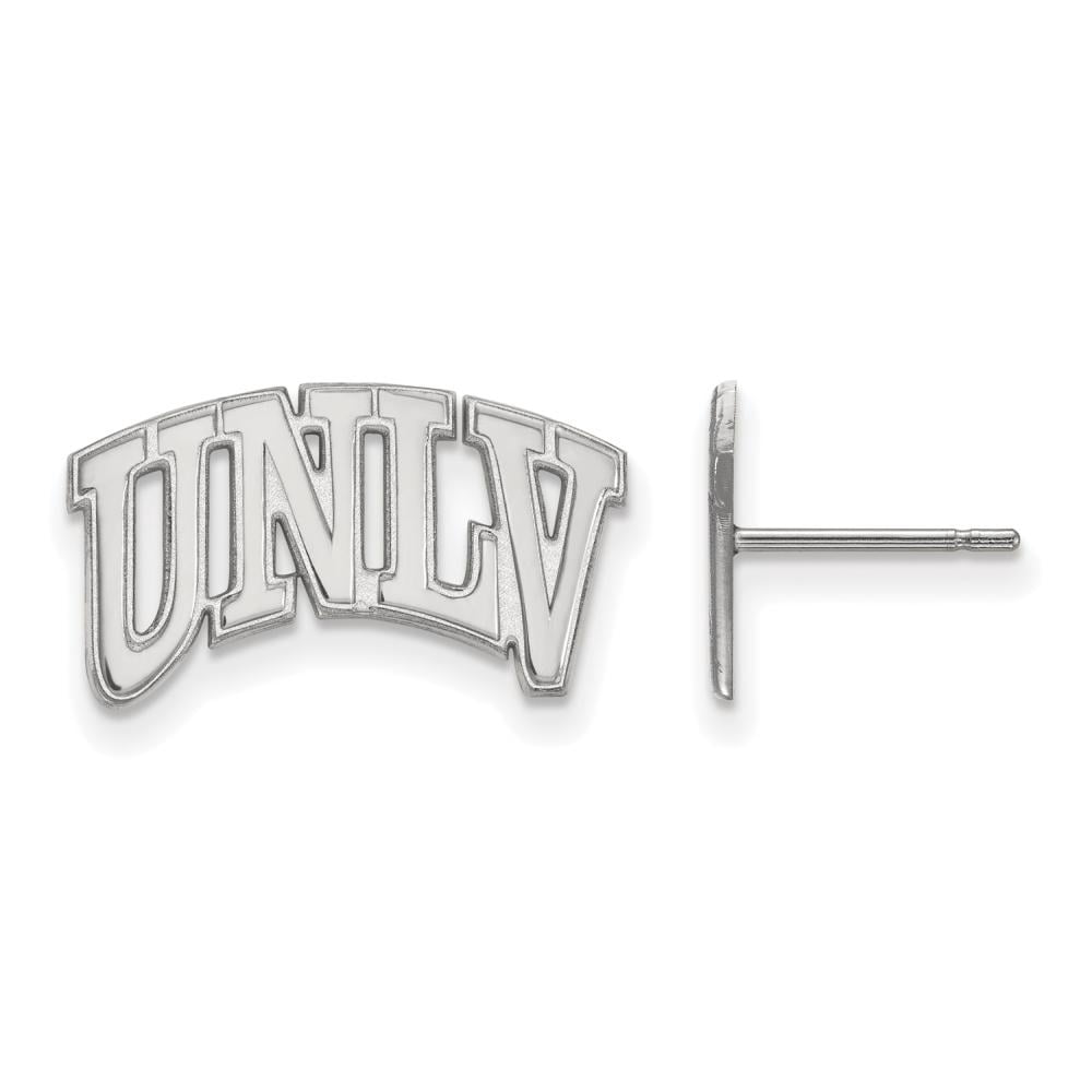LogoArt Sterling Silver University Of Nevada Las Vegas Small Post Earrings