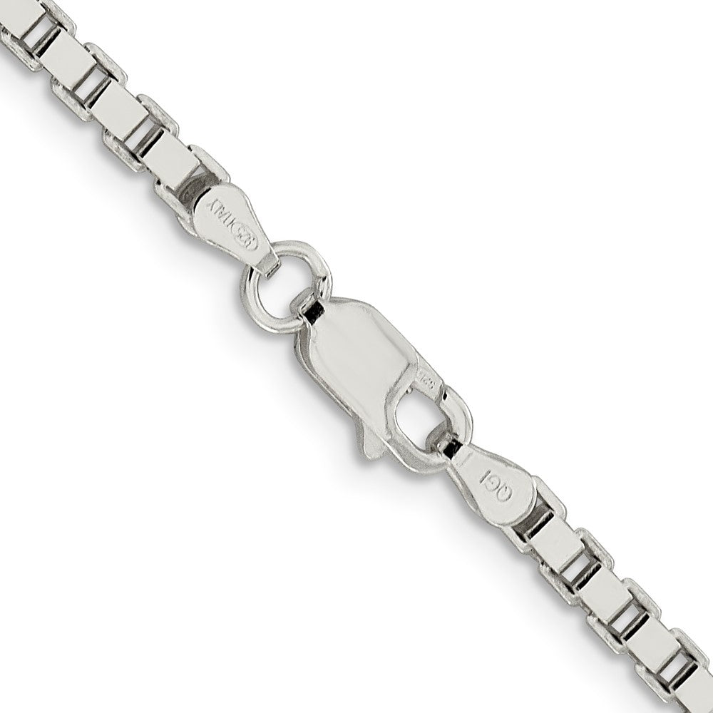 Sterling Silver 3mm Box Chain 22 Inches