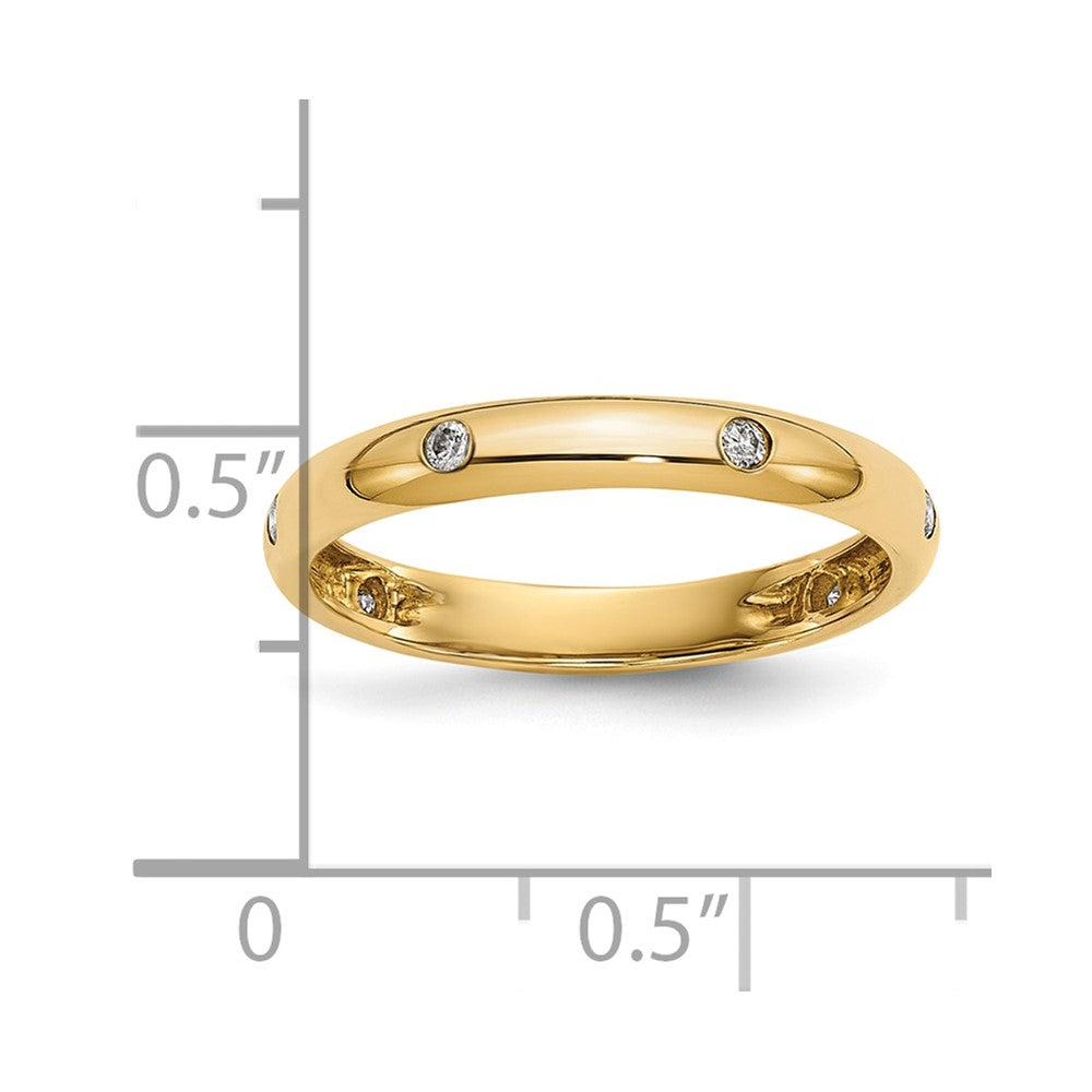 10K 6-stone Diamond Band Size 6.75