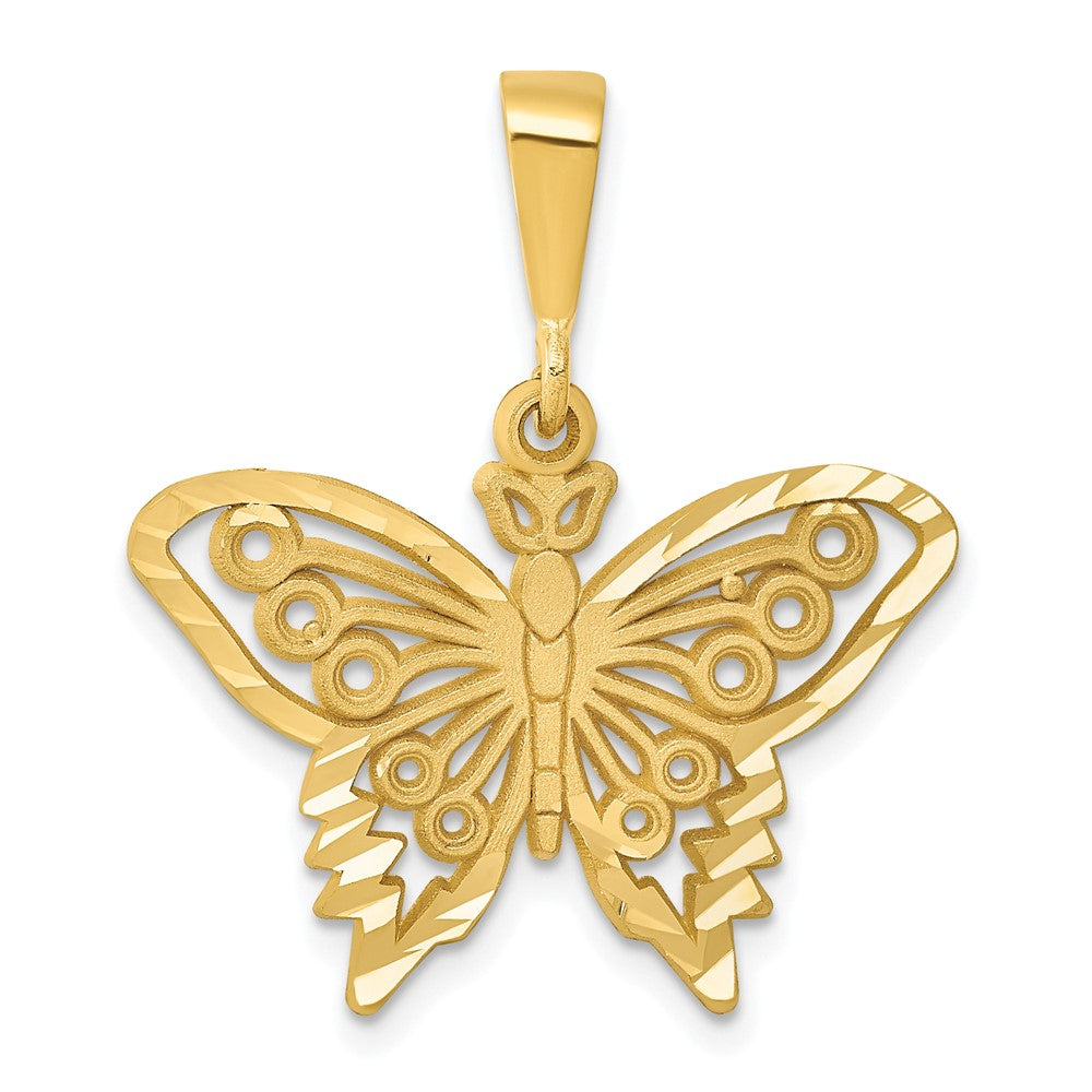 14k Gold Butterfly Charm