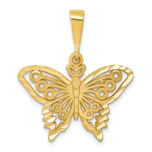 14k Gold Butterfly Charm