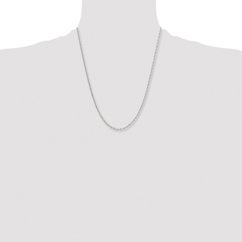 Stainless Steel Polished 3.4mm 22in Cable Chain