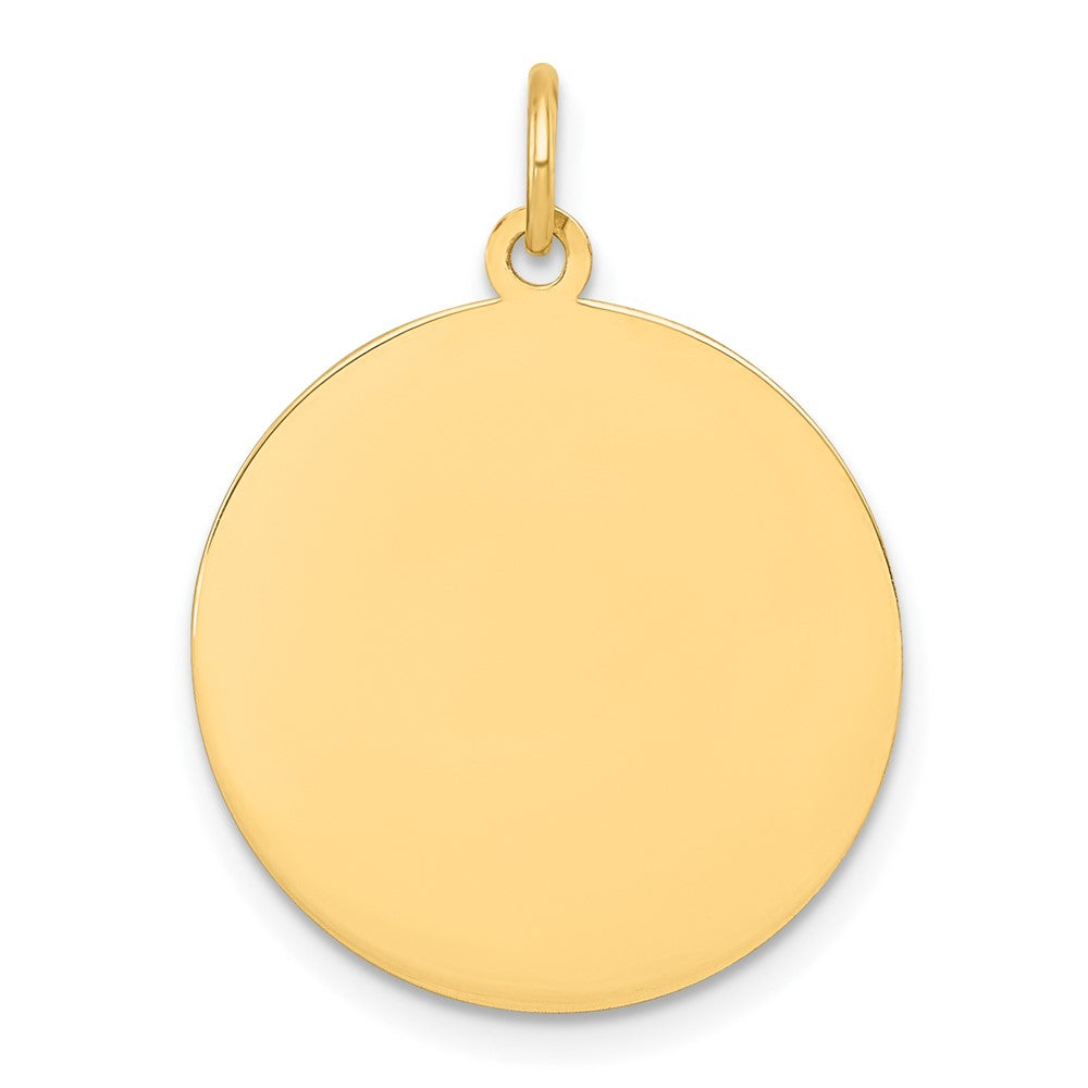 10K Round Disc Charm