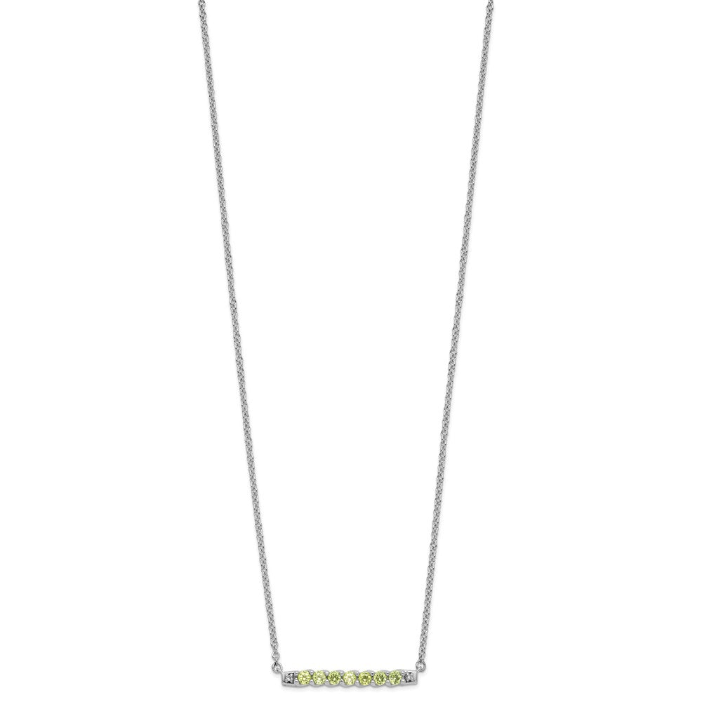 10kw Peridot & Diamond Necklace