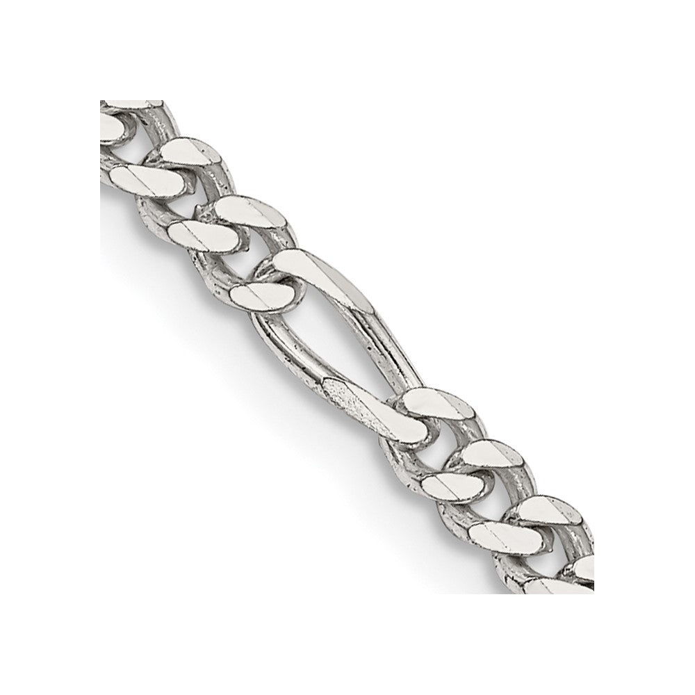 Sterling Silver 3.5mm Figaro Chain 18 Inches