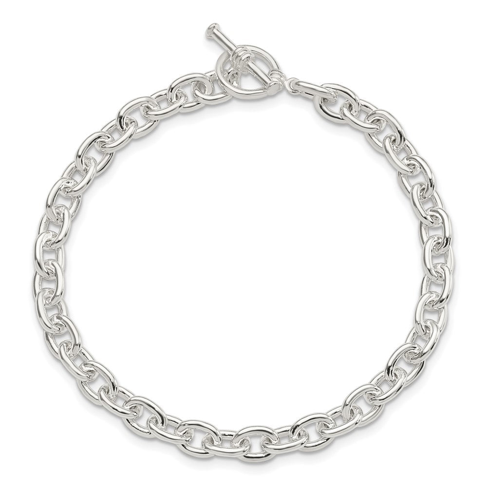 Sterling Silver Toggle Link Bracelet 7.5 inches