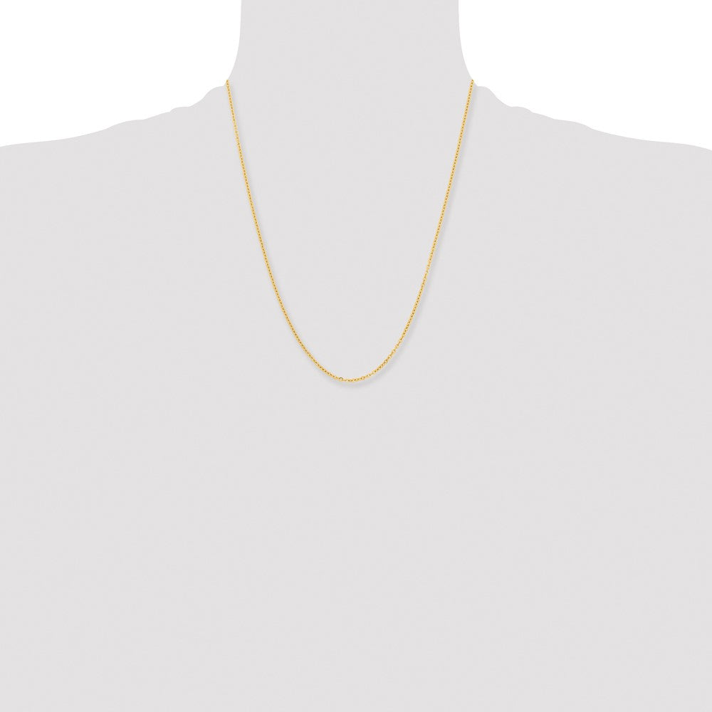 Stainless Steel Polished Yellow IP-plated 2.3mm 22in Cable Chain