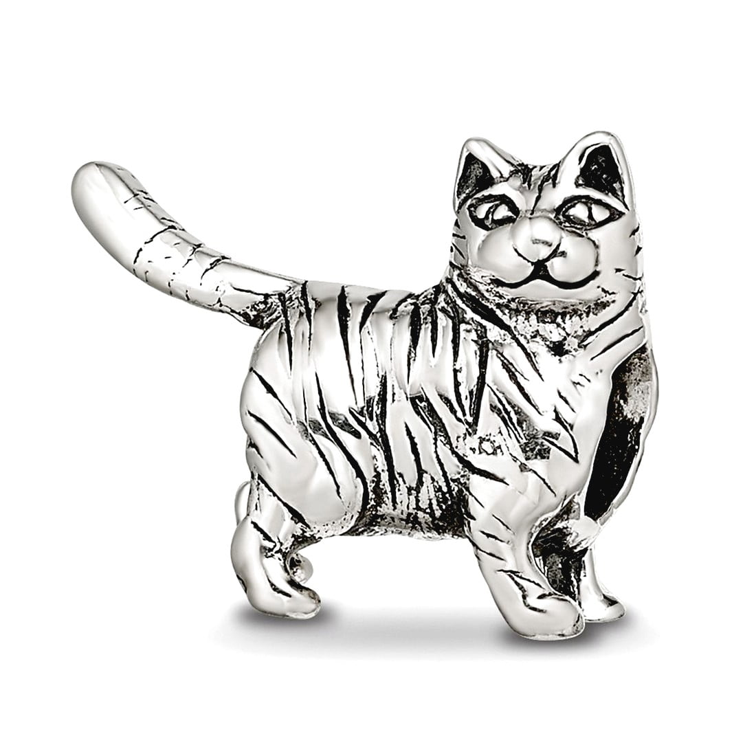 Sterling Silver Reflections American Shorthair Cat Bead