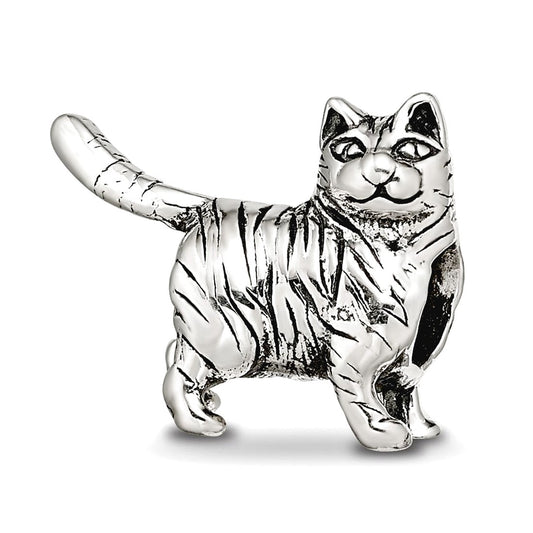 Sterling Silver Reflections American Shorthair Cat Bead