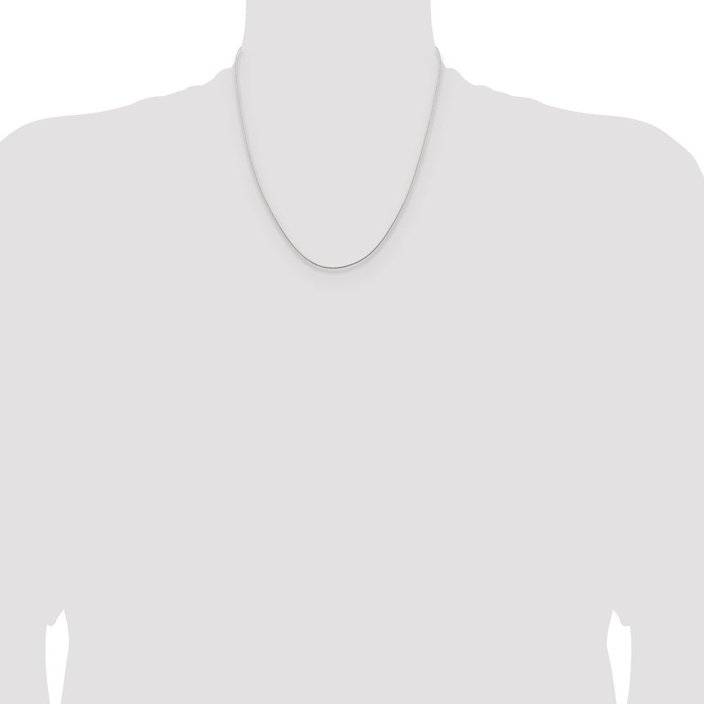 Sterling Silver 1mm Round Snake Chain 20 Inches