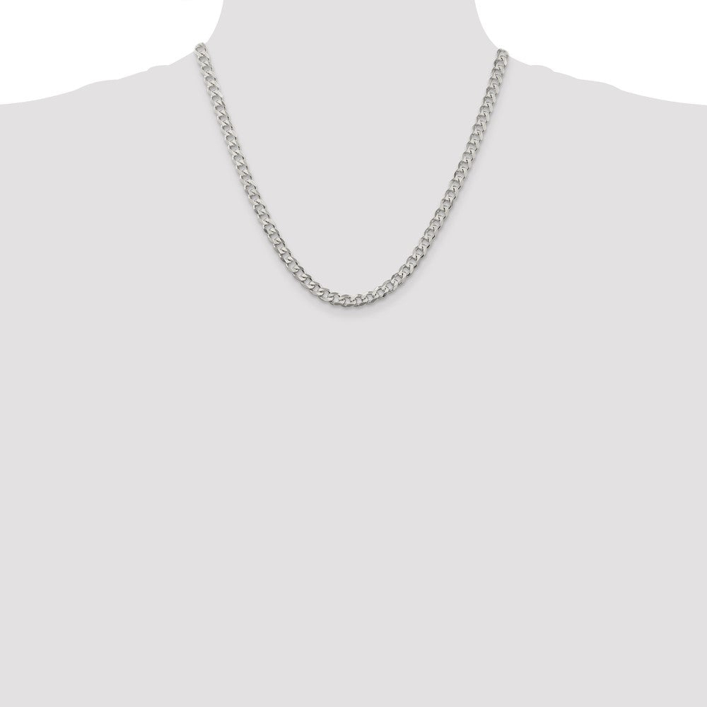 Sterling Silver 5.7mm Curb Chain 20 Inches