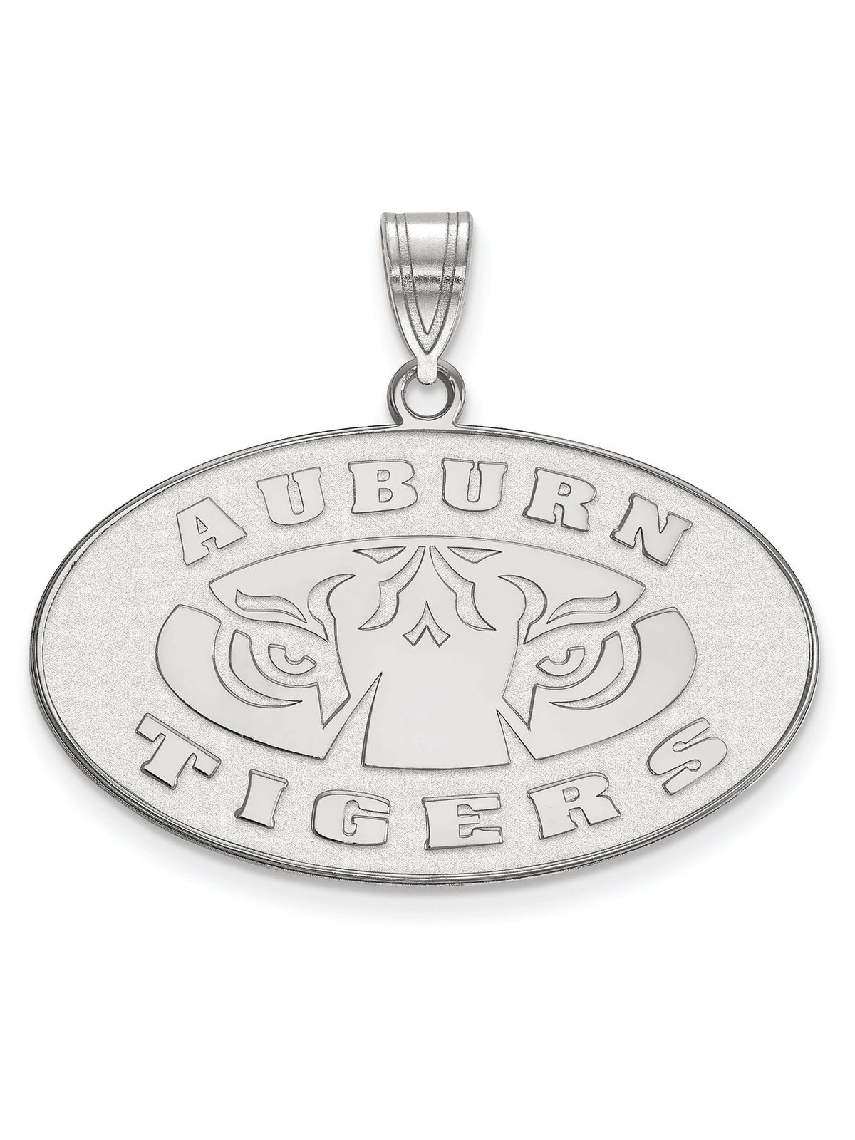 LogoArt Sterling Silver Auburn University Large Pendant Necklace Female Adult