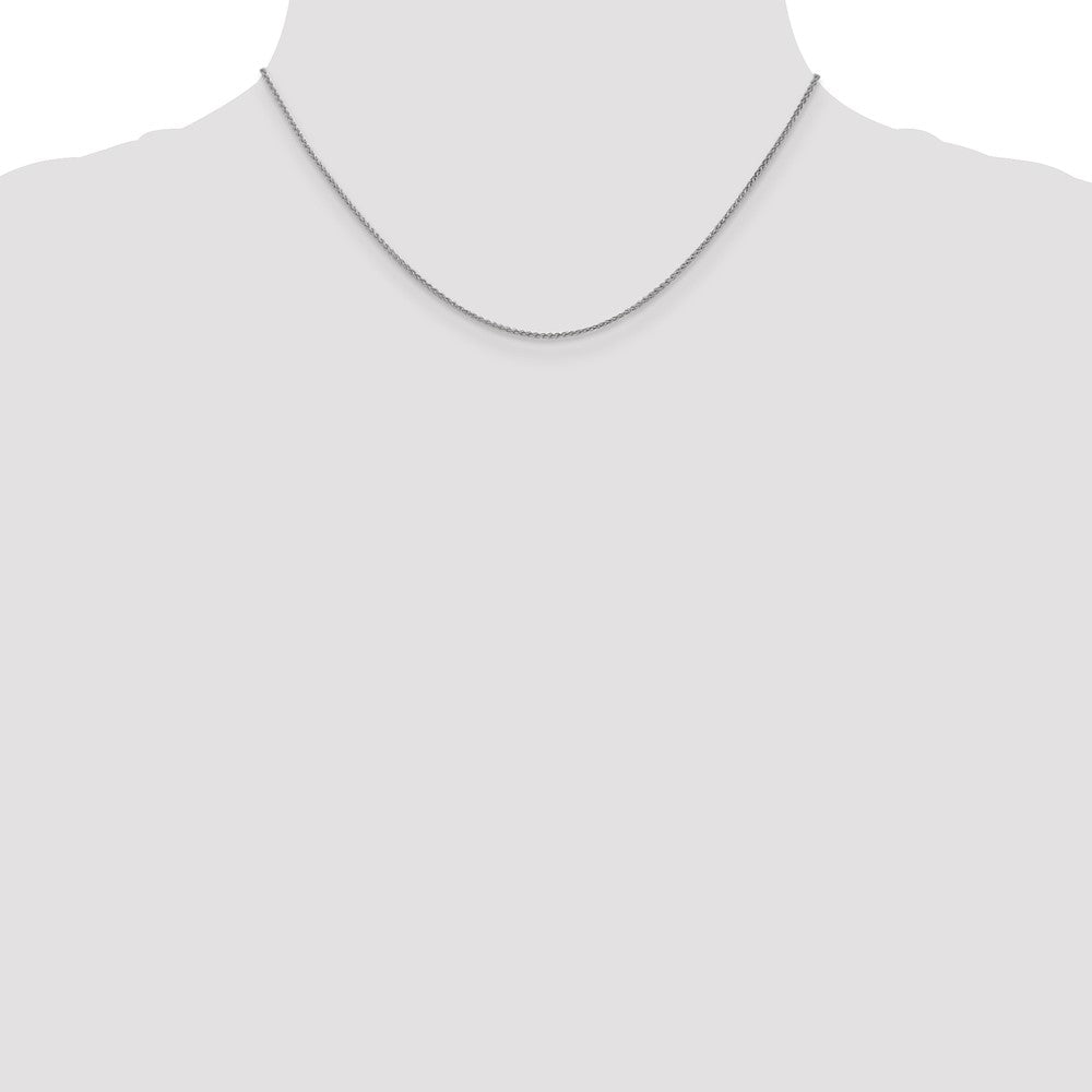 14K White Gold 1.2mm Spiga Chain