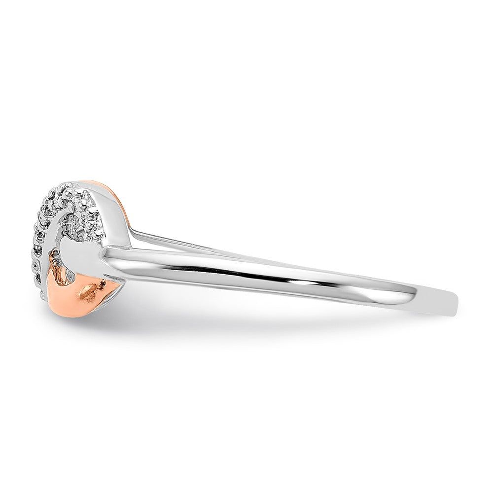 SS/10K Two-Tone Diamond Ring