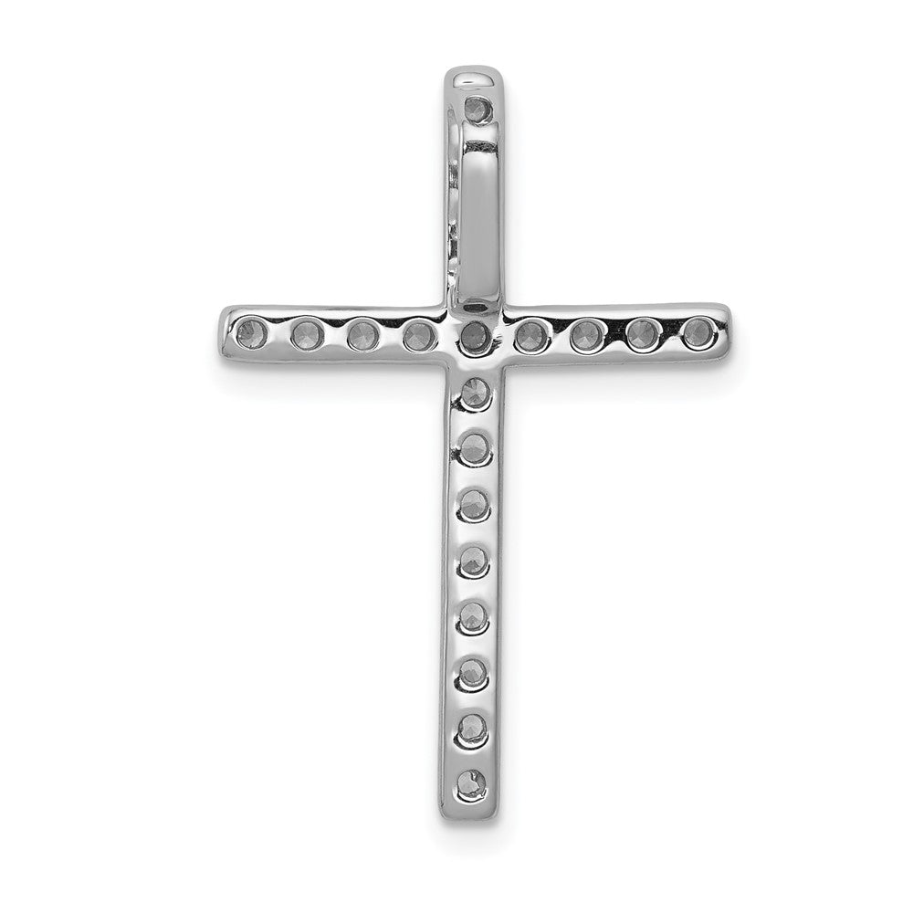 10k White Gold Lab Grown VS/SI+ G+ Dia Pendant with Chain Rd: 21- .025ct Di