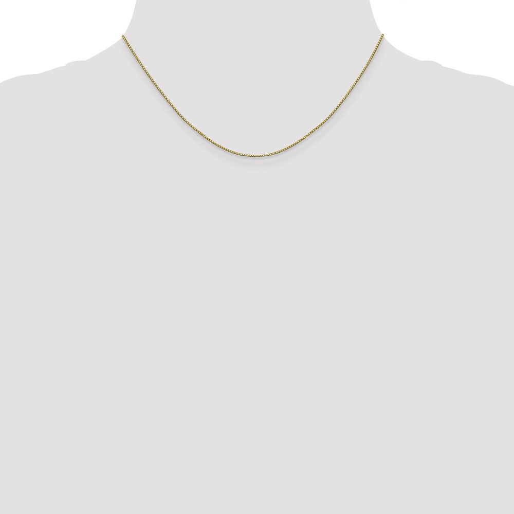 10K .8mm Box Chain Yellow Gold