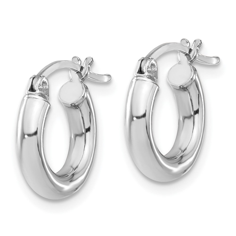Sterling Silver Polished Budded Cross Dangle Earrings