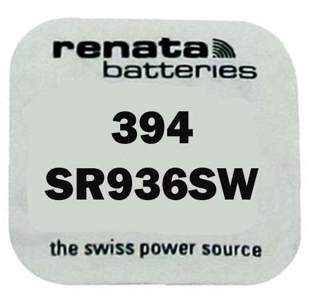 Strip of 10 Genuine Fresh Renata 394 SR936SW Swiss Made Silver 1.55v Batteries